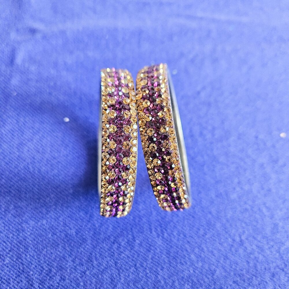 Purple Gold Bangles - Picture 3 of 8